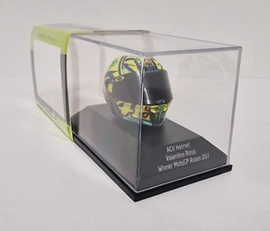 MINICHAMPS 1:8 valentino rossi VR46 Model Helmet AGV Winner Motogp Assen 2017 - Picture 1 of 12