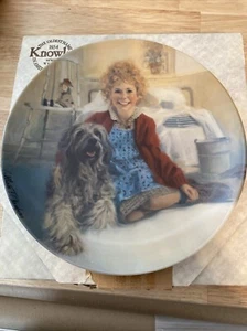 Knowles Annie and Sandy 14419 O Collectors Plate Little Orphan Annie COA - Bild 1 von 9