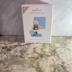 Hallmark Keepsake Basketball Superstar Ornament w/ Personalization Stickers NIB - Picture 1 of 2