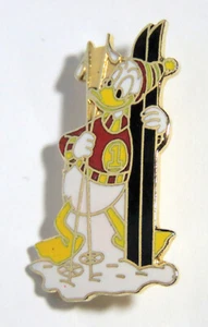 Donald Duck Ski Anstecknadel Vintage Disney - Bild 1 von 3