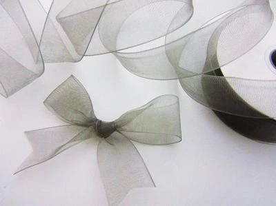 Carrete 25 yardas Organza Transparente 7/8" Cinta 23mm/Artesanía/Boda OR78-Rollo 12 Colores Foto 1 de 2