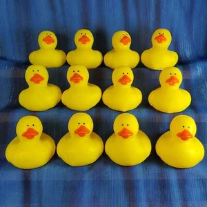 12 Yellow Rubber Ducks Birthday Retirement Party *NEW* - Picture 1 of 4