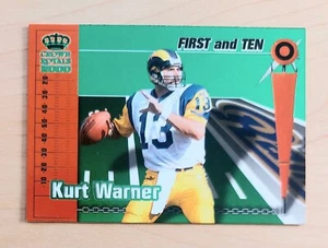 2000 Pacific Crown Royale KURT WARNER "First & Ten" Insert Card RAMS - Picture 1 of 2