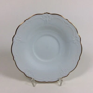 Tirschenreuth Baronesse Weiß Goldrand Untertasse für Kaffeetasse 15 cm - Bild 1 von 1