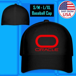 Gorra de béisbol Oracle Team Racing negra sombrero tamaño adulto ajustable S/M & L/XL - Imagen 1 de 5
