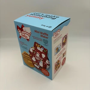 So Yummy by bella Mini Dunker Waffle Maker, Christmas Holiday Snowman NEW - Picture 1 of 3