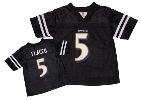 NWT Joe Flacco #5 Baltimore Ravens NFL Kids Toddlers Jersey 2T-4T Cover