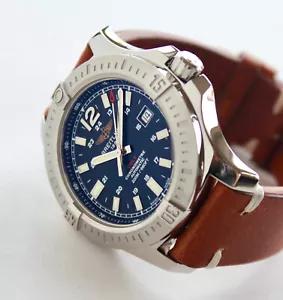 BREITLING men's watch, A17388 COLT Automatic 44mm, black dial, 200m diver, WOW! - Picture 1 of 7