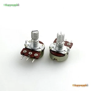 2×16mm Panasonic MAL B150K 150K Linear Taper Potentiometer 15mm Knurled Shaft - Picture 1 of 5
