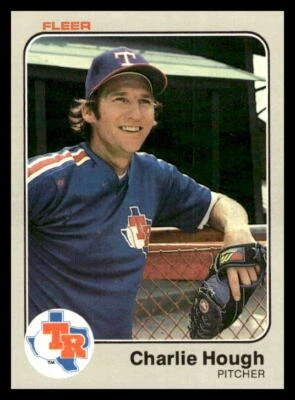 1983 Fleer  Charlie Hough #570 Texas Rangers Baseball Card - Image 1 of 2