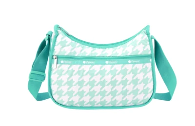 LeSportsac Willow Check Classic Hobo, Perfeito e Branco Grande Houndstooth Check, Novo com etiquetas - Imagem 1 de 4