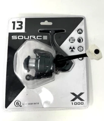 13 FISHING " SOURCE X 1000 " 5.1:1 SPINNING REEL 5+1 BEARINGS **NEW ** SORX1000