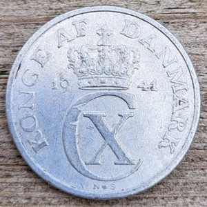 🧭 🇩🇰 DENMARK 5 Ore, 1941. Nazi occupation during WWII. - Picture 1 of 2