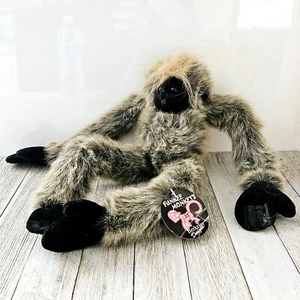 20" Funkee Monkey Super Sam Lemur Long Armed Legged Black Beige Langhaar Fuzz - Bild 1 von 24