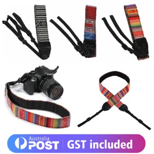 Compatible With Sony Nikon Canon DSLR Pentax Olympus Shoulder Neck Vintage Strap - Picture 1 of 15
