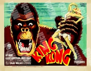 KÖNIG KONG 1933 11 X 14 FRANZÖSISCHES POSTER LOBBYKARTE - Bild 1 von 1