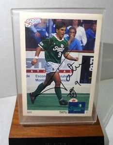 TATU Signed 1991 Card Dallas Sidekicks Soccer 3.5 x 2.5 World Soccer Promotions - Picture 1 of 5