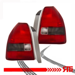 FOR: 96-00 Honda Civic EK Hatch Back Rear Tail Lights SI Red Smoke EX LX DX 3 Dr - Picture 1 of 2