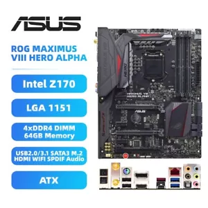 Placa madre ASUS ROG MAXIMUS VIII HERO ALPHA Intel Z170 LGA1151 DDR4 SATA3 HDMI - Imagen 1 de 12
