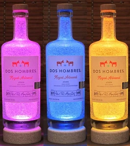 Dos Hombres Mezcal 16 Color Changing Remote Control LED Liquor Bottle Lamp - Picture 1 of 4