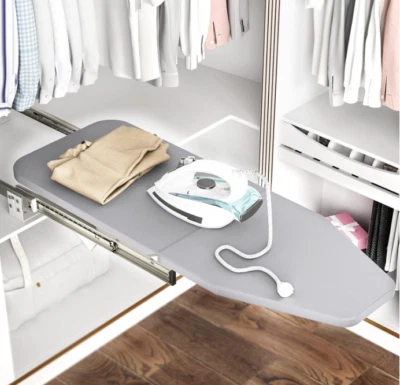 Ausziehbares Bügelbrett Klappbarer, platzsparender 180° Bügelbrettschrank - Bild 1 von 4