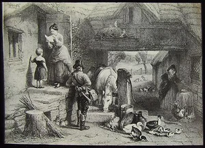 Glass Magic Lantern Slide THE POTBOY C1900 JOHN STRICKLAND GOODALL ART - Picture 1 of 2