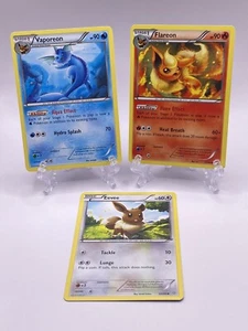 Pokémon TCG Ancient Origins Vaporeon 22/98 Flareon 13/98 Eevee 63/98 Non Holo LP - Picture 1 of 2