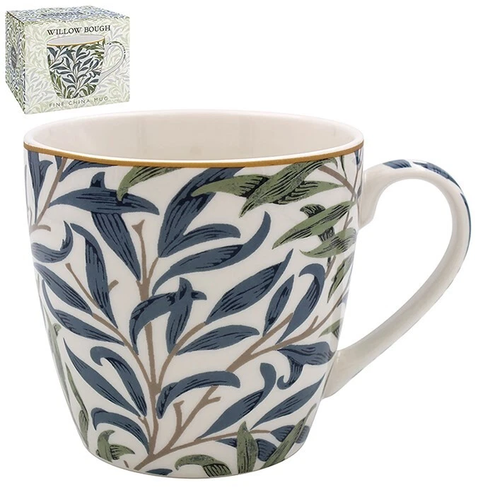 William Morris Willow Bough Breakfast Mug Coffee Cup Fine China Boxed - Image 1 of 2