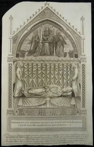 GRAB CONSALVO RODRIGUEZ SANTA MARIA MAGGIORE ROM KUPFERSTICH MAZZONI 1747 M96 - Bild 1 von 3