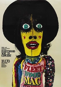 FLEETWOOD MAC Konzertfensterplakat - Rockgruppe - München 1970 Nachdruck - Bild 1 von 1