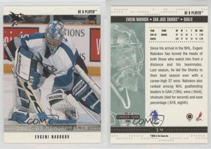 2002-03 ITG Be A Player Memorabilia Evgeni Nabokov #14