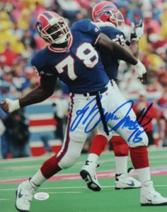 Bruce Smith Signed Bills 11x14 Photo (JSA COA) - Picture 1 of 4