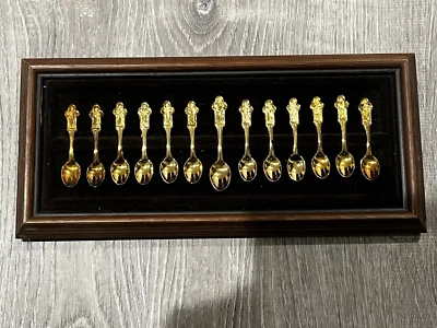 1979 Franklin Mint - Apostles Spoon Minatures Collection 24K Gold Plated Silver - Image 1 of 4