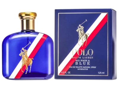 POLO RALPH LAUREN RED WHITE & BLUE 125ML EDT RARE DISCONTINUED BRAND NEW SEALED - image 1 of 4