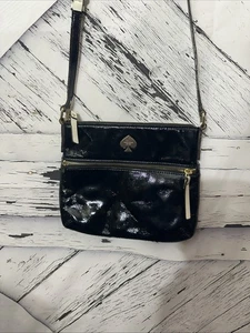 KATE SPADE BEACON Court Black Leather Shoulder Crossbody - Picture 1 of 12