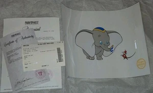 🔥Vintage 1941 Disney DUMBO Limited Edition Serigraph Certificate COA - Picture 1 of 13