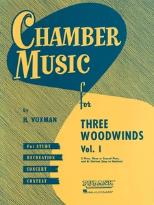 Chamber Music for Three Woodwinds Volume 1 for Flute Oboe Clarinet Rubank Book - Picture 1 of 1