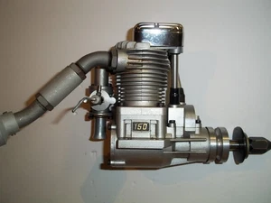 GIANT SCALE SAITO 150 FOUR STROKE REMOTE CONTROL MODEL AIRPLANE ENGINE - Picture 1 of 9