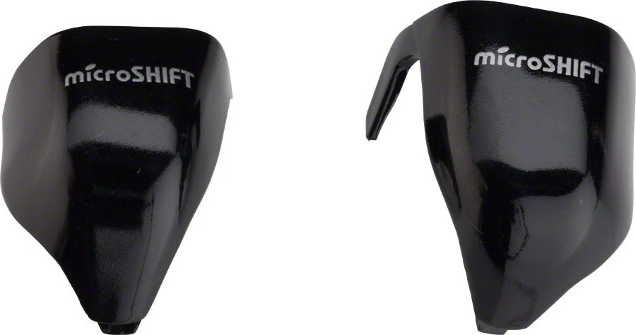 microSHIFT External Routing Drop Bar Lever Caps, Black Foto 1 de 1