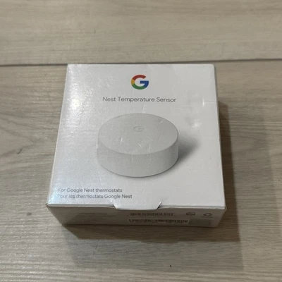 SEALED Google Nest Temperature Sensor White for Google Nest Thermostats WIFI - Image 1 of 2