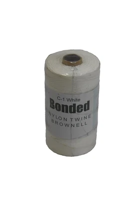 Brownell Bonded Nylon Twine C-1 White Size 9 1lb Net Strong Durable Craft String - Image 1 of 4