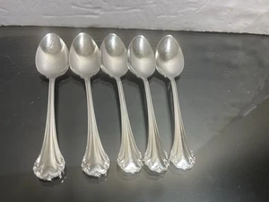 Set of 5 Reed & Barton REGINE 6" Teaspoons Stainless Flatware 18/8 - Picture 1 of 6