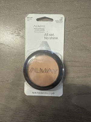 Almay Pressed Powder Sealed All Set No Shine Smart Shade 200 Light Medium Mine - Image 1 of 2