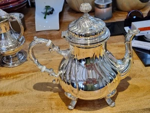 SILVER PLATED REGENCY STYLE TEAPOT. - Picture 1 of 2