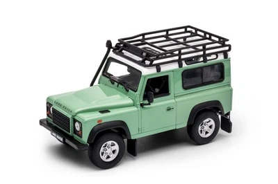 LAND ROVER DEFENDER - 1/24 Welly Diecast Voiture Miniature 22498SP-Gal-Vert - Photo 1/2