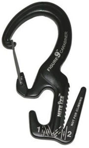 Nite Ize Figure 9 Carabiner Rope Tightener / Tensioning Tool - Black: C9L-02-01 - Picture 1 of 2