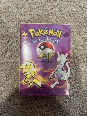 1999 Pokemon Base Set Zap! Theme Deck Vintage WOTC FACTORY SEALED - Image 1 of 4