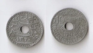 Tunisia 10 centimes 1941 High grade!!! - Picture 1 of 1