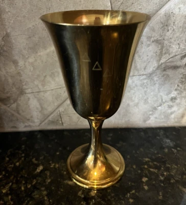 Gorham Giftware Vintage Tono Dorado Tallo Cáliz Foto 1 de 4