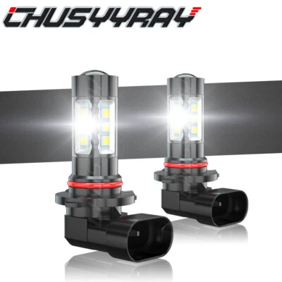 Para 2007-2009 Chrysler Aspen- 6000k lâmpadas de neblina LED brancas combo 2X 9145 - Imagem 1 de 4